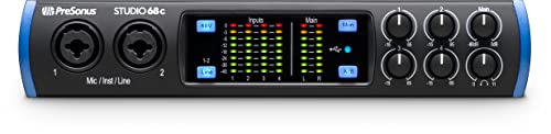 PreSonus Studio 68c 6x6, 192 kHz, USB Audio Interface with Studio One Artist and Ableton Live Lite DAW Recording Software PreSonus Studio 68c 6x6, 192 kHz, USB Audio Interface with Studio One Artist and Ableton Live Lite DAW Recording Software